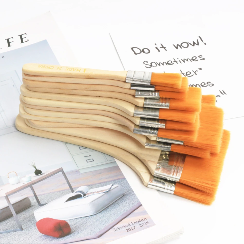 Мягкая щетка для компьютерной клавиатуры очистки пыли деревянная ручка