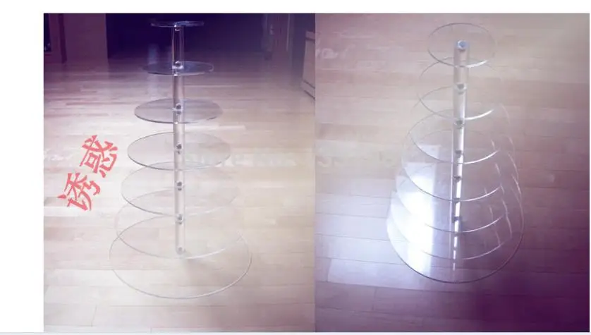 Стеклянная Съемная акриловая подставка для торта 7 слоев|Украшения своими руками