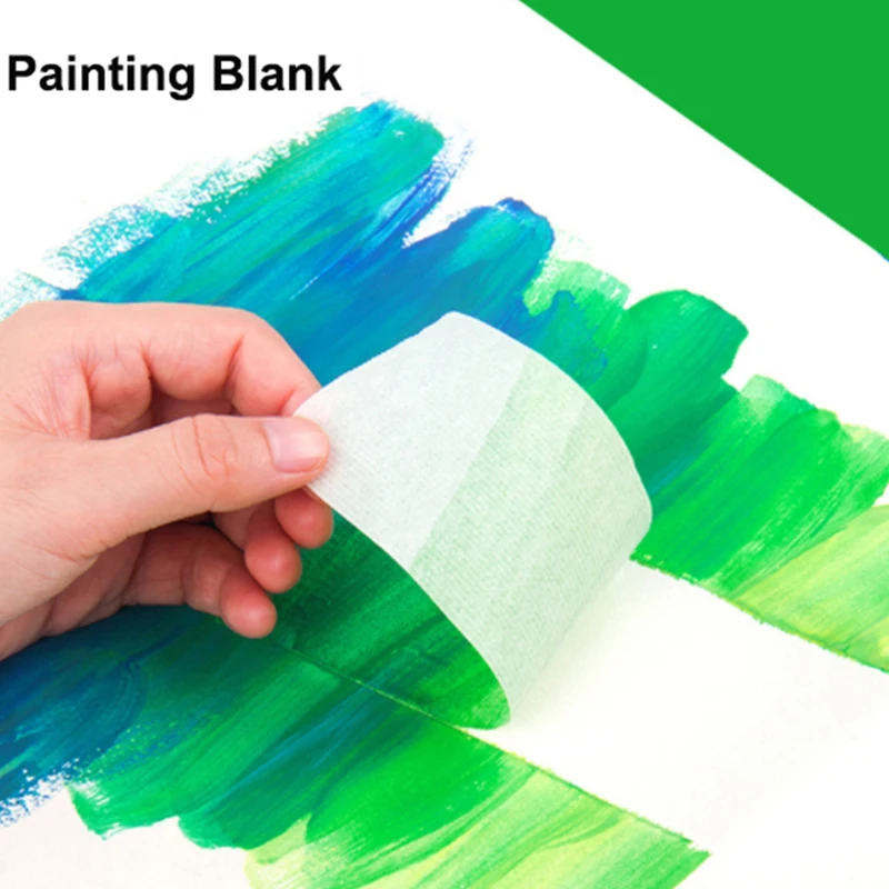 5 Size Watercolor Art Masking Tape Set Drawing Leave Blank Sticker Reuse Tapes Diy Scrapbooking | Канцтовары для офиса и дома