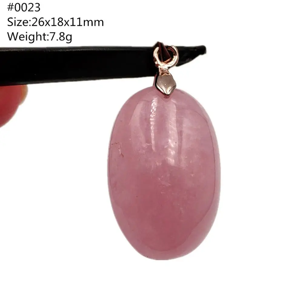 Натуральный розовый кварц для мужчин и женщин ожерелье кулон из Мадагаскар
