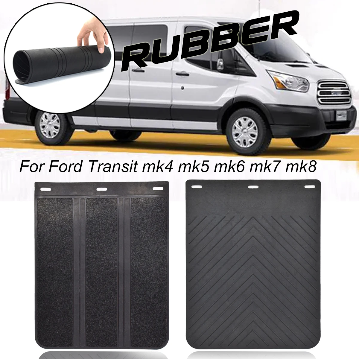 

Rubber Mud Flaps For Ford Transit Connect Custom Tourneo Econovan Mk4 mk5 mk6 mk7 Mk8 Motor home Mudflaps Splash Guard Mudguards