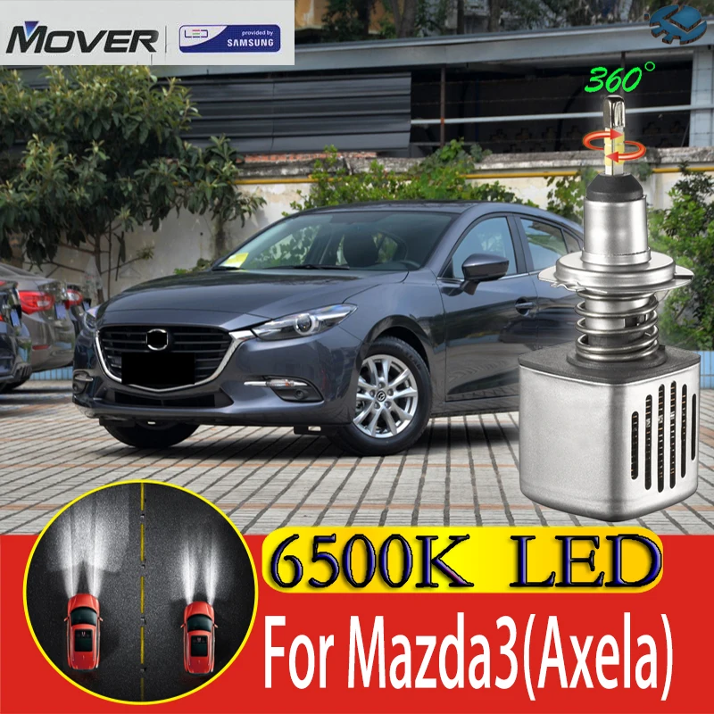 

Светодиодные лампы для автомобильных фар, SAMSUNG, для Mazda 3 Axela BM BN 2014, 6500 К