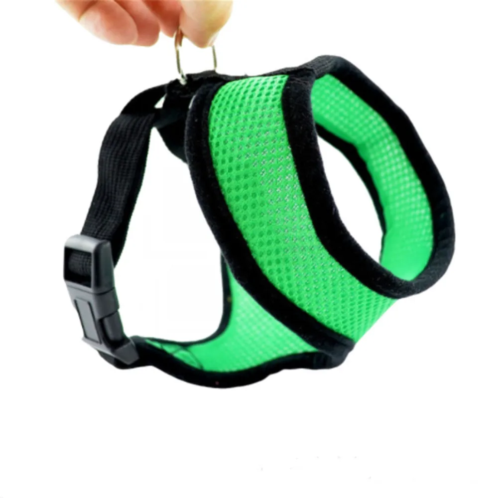 Регулируемая мягкая Воздухопроницаемая сетчатая шлейка для собак ошейник