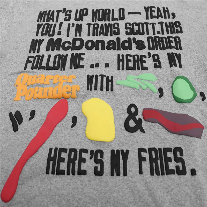 

2021 High-quality Creative Three-dimensional Letter Tops Men's and Women's T-shirts Loose and Versatile Summer New Trends