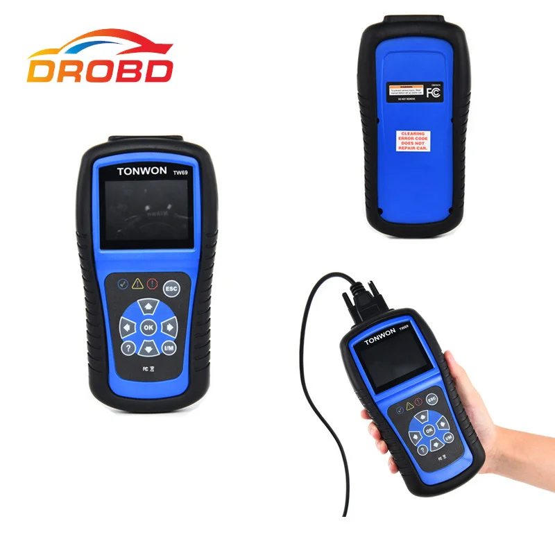 Новый OBD2 считыватель кодов автомобиля TONWON TW69 OBDII Автомобильный диагностический