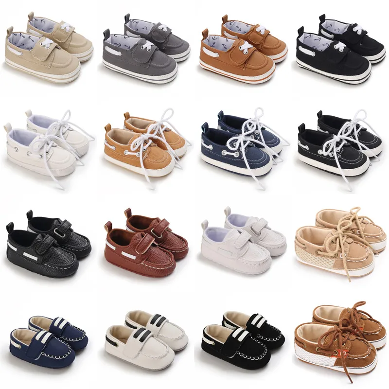 New Baby Boy Girl Small Gentleman Baptism Shoes Toddler Soft Sole Anti-slip First Walkers Infant Newborn Crib Shoes Moccasins