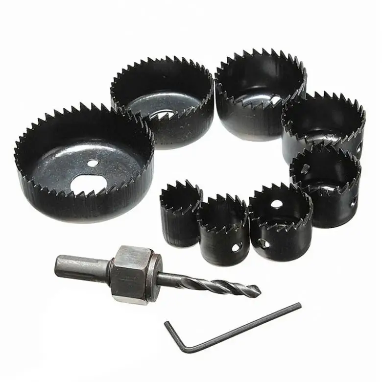 

10pcs/set DIY Hole Saw Bit Cutting Set Kit 19-64mm Wood Sheet Metal Alloys Circular Round Case Drill Bits Wood Metal