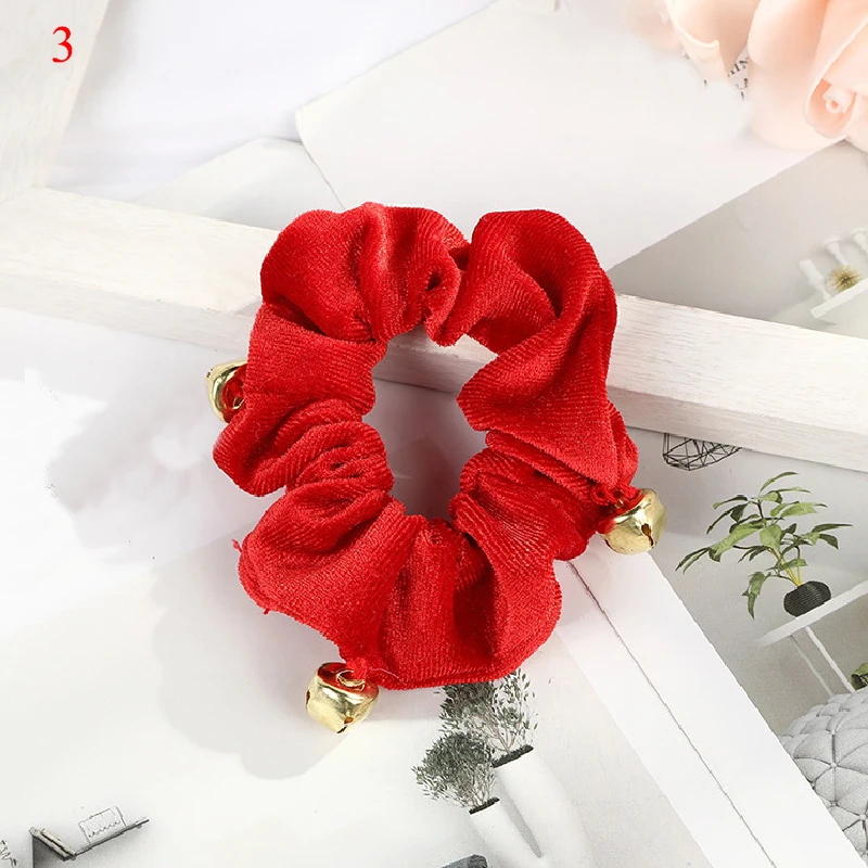 Женские бархатные резинки для волос рождественские фиксации хвостиков
