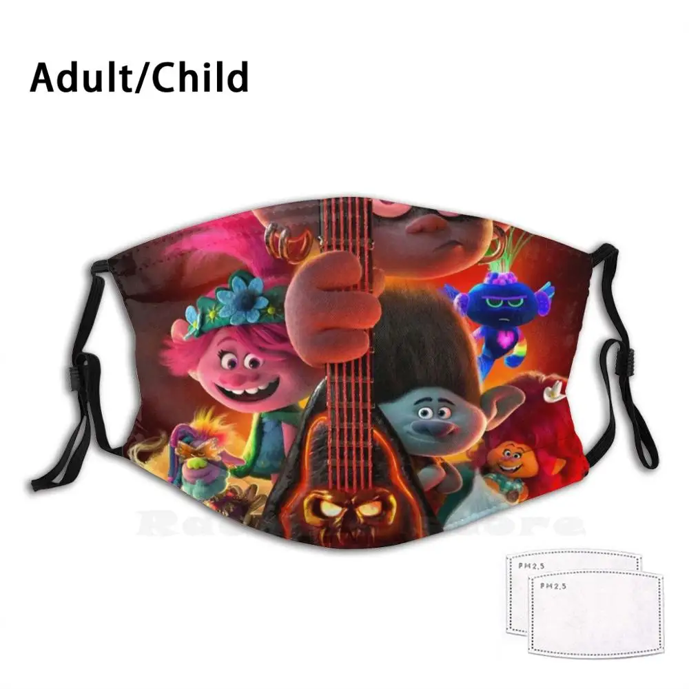 Фильтры тролли мир Турне для взрослых и детей Маска сделай сам с фильтром 2020