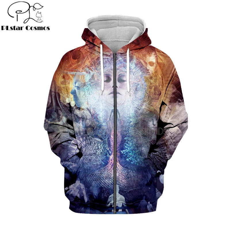 PLstar Cosmos Harajuku Herren Buddha 3d толстовки на молнии для мужчин/женщин мужчин Poleras Buda Hemd