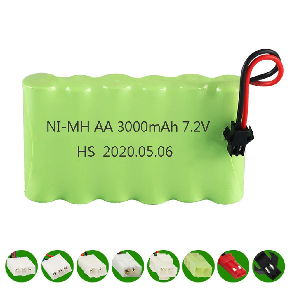

7.2V 2800mah rechargeable NI-MH AA battery for Remote control electric toy boat car truck 7.2 V 2400 mah aa nimh battery