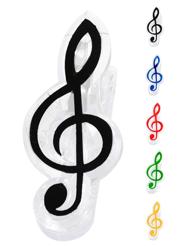 

Music Book Clips Plastic Quaver Musical Note Page Holder Colorful Bookmarks Stationery Clip for Paper Book Music Stand Accessory