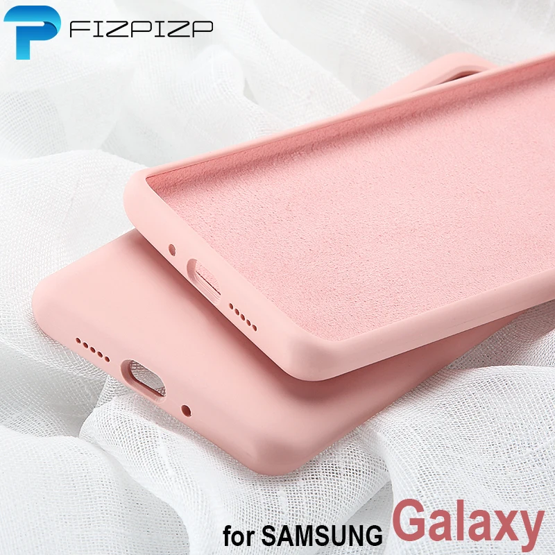 Силиконовый однотонный чехол для samsung Galaxy A10 A20E A20 A30 A40 A50 A70 M20 S8 S9 S10 Примечание 10 плюс S10e жидкости Чехлы мягкие из кожи TPU чехол