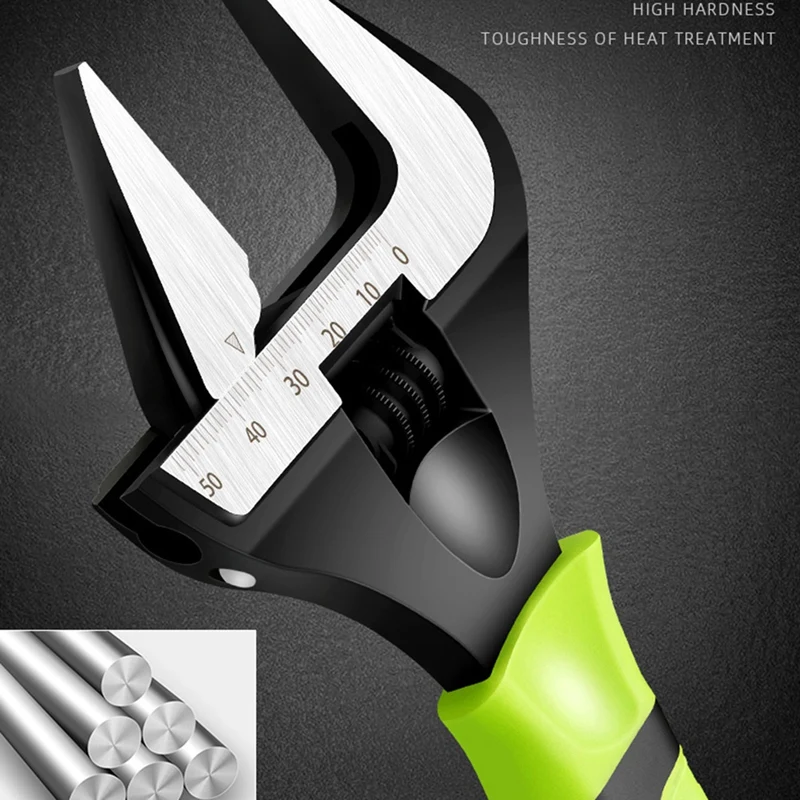 

Adjustable Wrench Chrome-Plated Vanadium Alloy Adjustable Wrench and Pipe Wrench