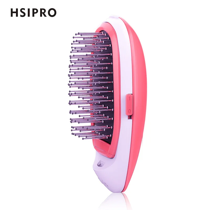 HSIPRO портативная электрическая расческа для волос с отрицательными ионами