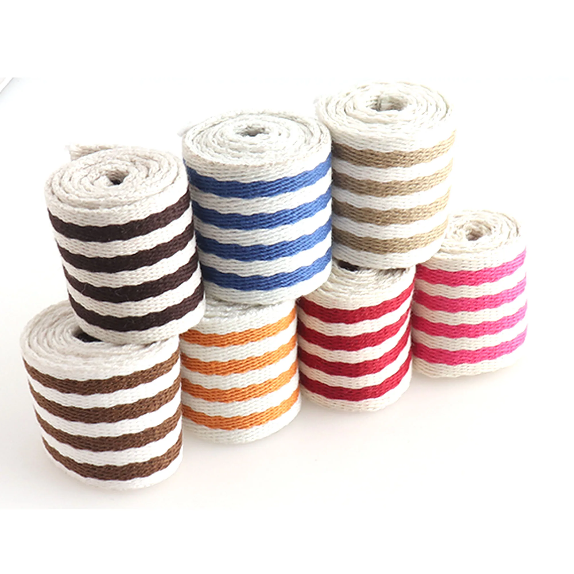 

8 Yards 38MM Webbing Cotton Webbing Striped Webbing Nylon Webbing Tote Bag Cotton Canvas Belt Cotton Tape Webbing Purse Supplies