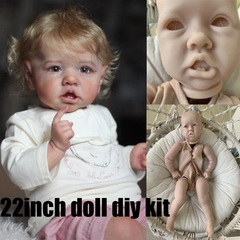 

Bebe Reborn Baby Girl 22inch Doll Toddler Lifelike Real Touch Dolls Toys for Lovely Girls 3 Years Children