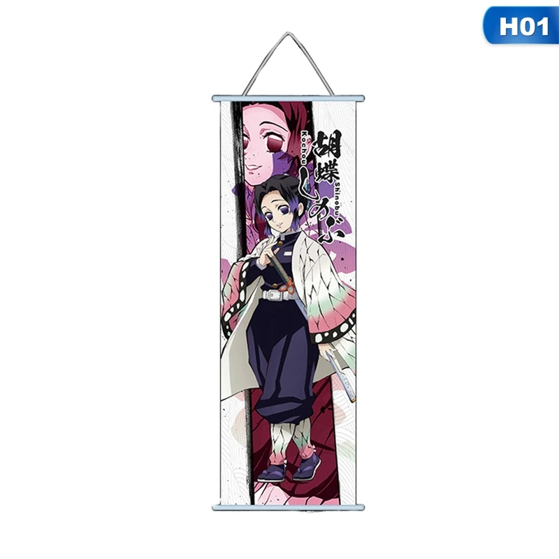 Настенный постер в скандинавском стиле с аниме убийца демонов HD Kimetsu холст