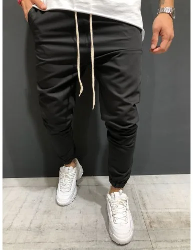 

Men Pants 2019 New Men's Woven Fabric for Casual Jogging Trousers with Ankle Girdle