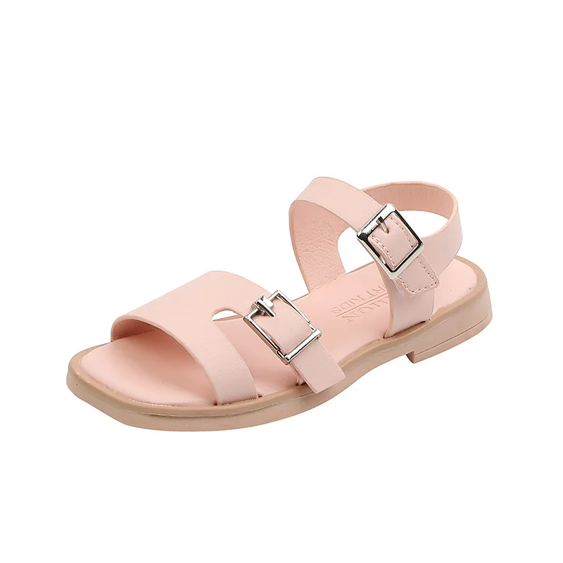 

Summer Children Sandals Baby Girls Toddler Soft Non-slip Princess Shoes Kids Roman Beach Shoes Girl Gladiator Mary Janes E03133