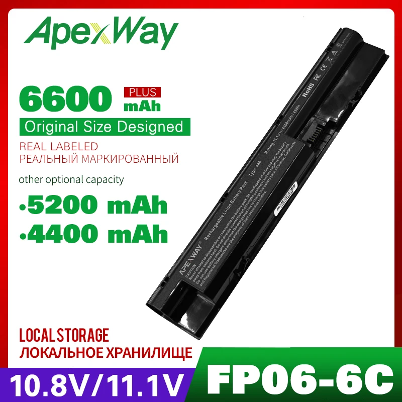 4400mAh аккумулятор для ноутбука HP ProBook 450 470 440 G0 455 G1 707616 242 FP06 H6L26AA H6L26UT|battery for hp|laptop battery