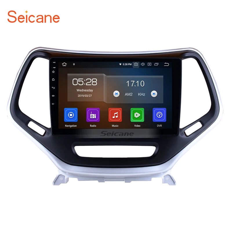 

10.1 inch Android 9.0 Car DVD Player with GPS Navigation for 2016 Jeep Cherokee WIFI Bluetooth Music USB support DAB SWC DVR