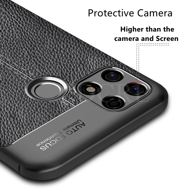 For Realme Narzo 30A Case Leather Silicone Shockproof Luxury Case For Realme Narzo 30 5G for Realme Narzo 50i Realme Narzo 30A