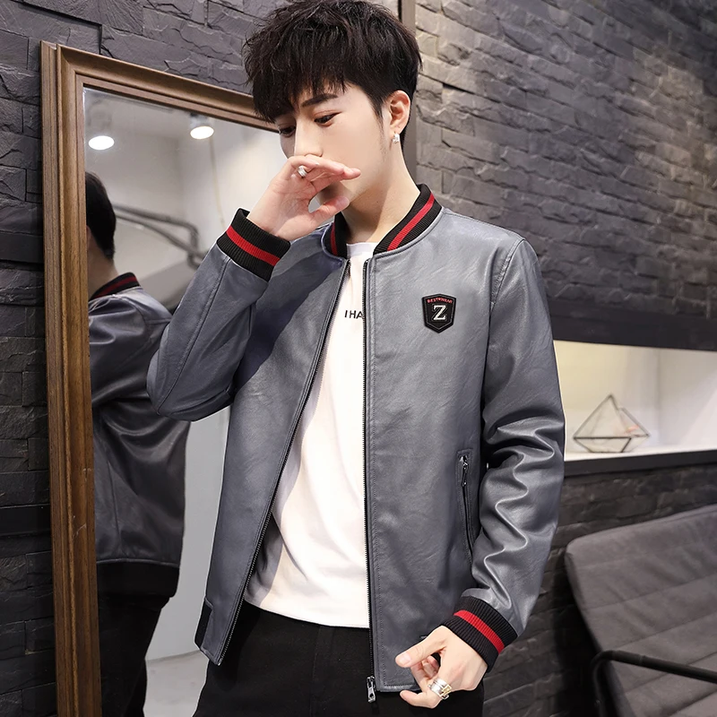 Кожаная куртка 2019 новая мотоциклетная кожаная для верховой езды Мужская модная