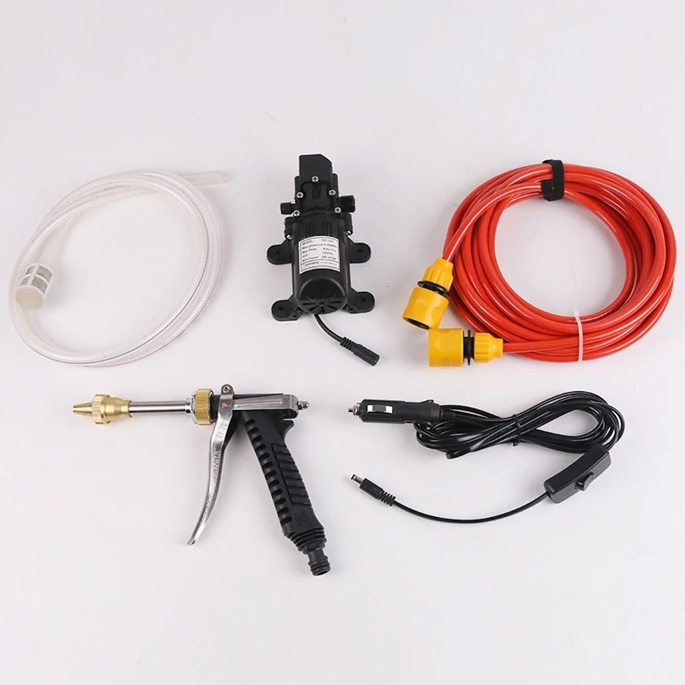 للبيع 12V 65W سيارة كهربائية قاذفة غسيل سيارات مضخة مياه عالية الضغط المحمولة منظف رشاش