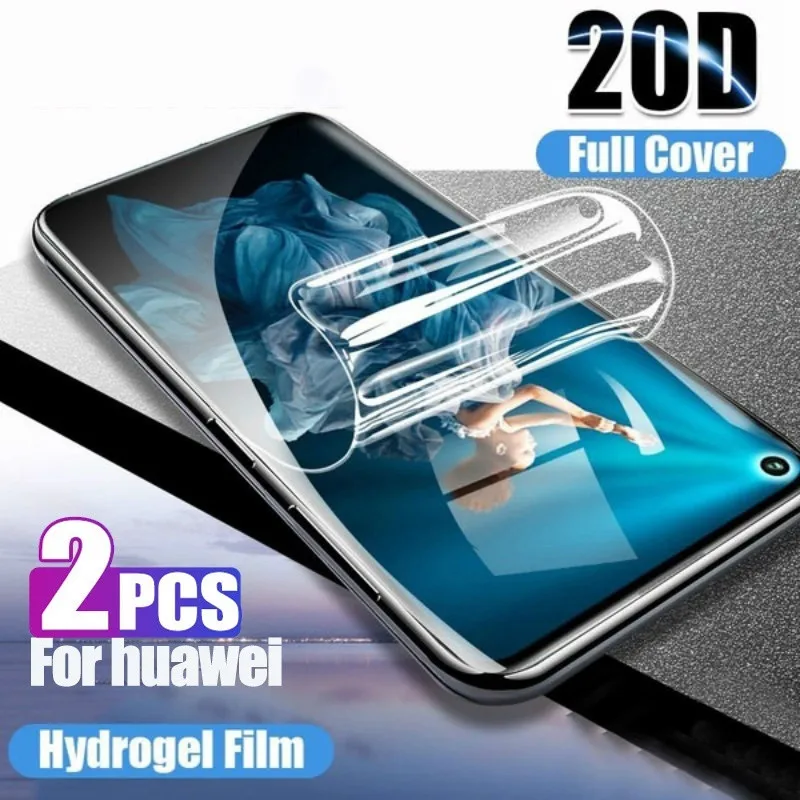 Гидрогелевая пленка для экрана Huawei P40 P30 Mate 30 20 P20 Pro Lite Nova 7 SE передняя мягкая защита