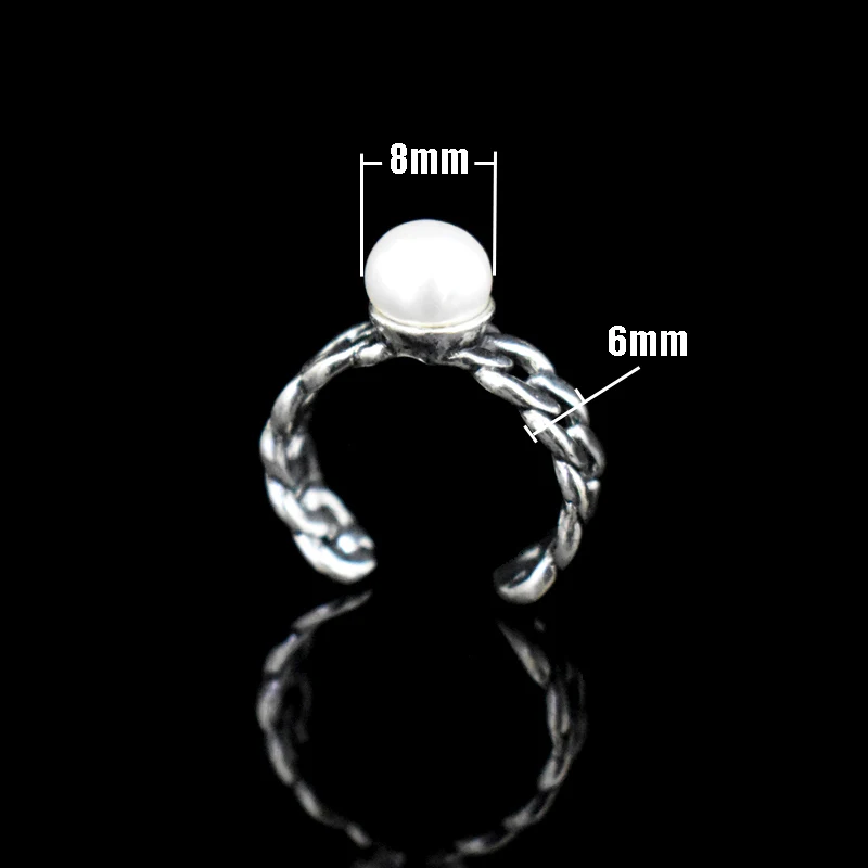 Новое модное античное серебряное покрытое твист плетение открытые регулируемые