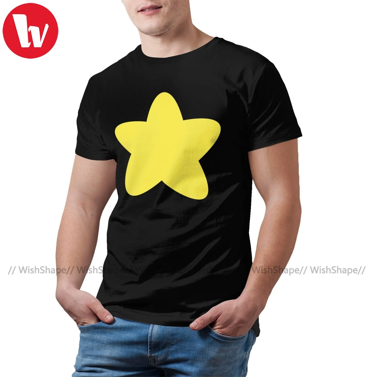 Футболка Steven Universe футболка со Стивеном и звездой с короткими рукавами графикой