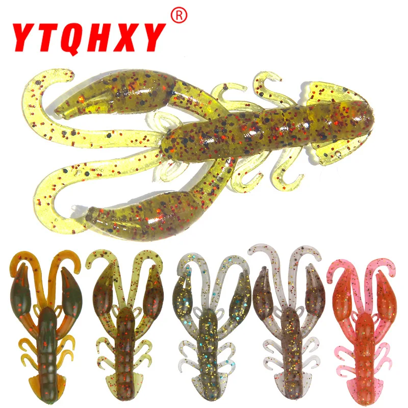 Новые рыболовные приманки 5 шт. 2 г/5 см рыбий вкус хвост креветки завязывание