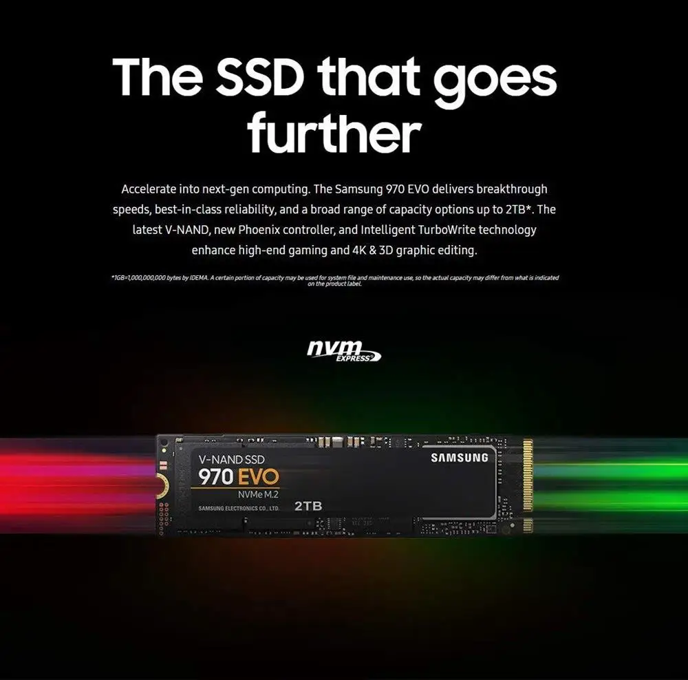 Оригинальный samsung 970 EVO внутренний SSD 500 ГБ 1 ТБ PCIe Gen 3 0x4 NVMe Интерфейс Max Скорость 3500