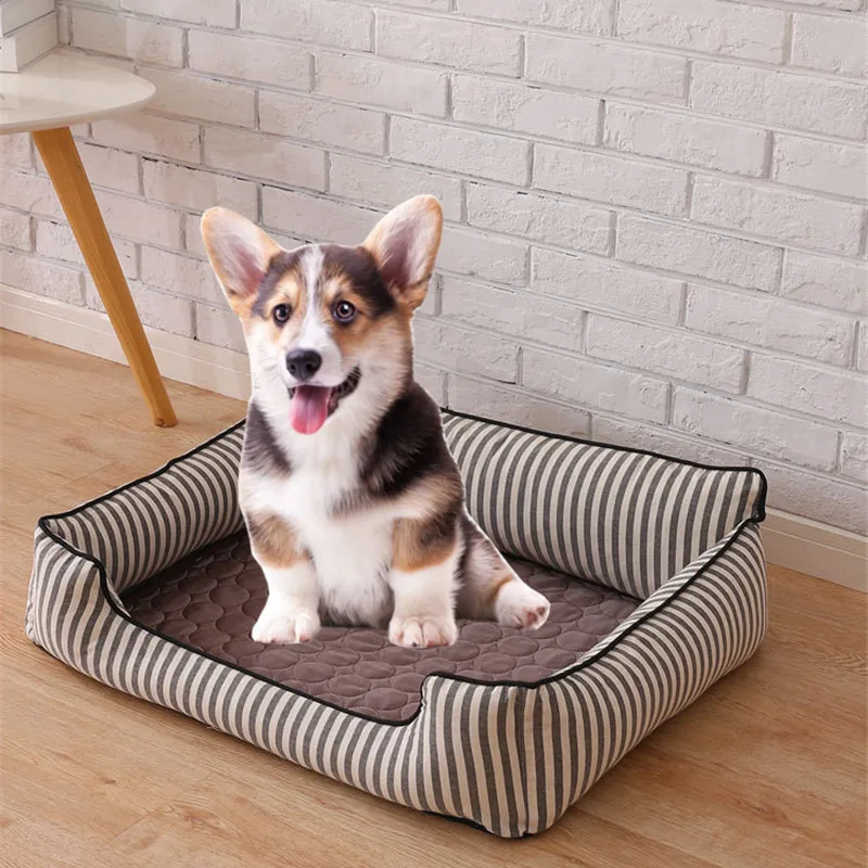 Pet Мягкие Летние охлаждающие маты Одеяло собака самостоятельно охлаждающий коврик накладка летние автокресло Глянцевая шелковая подстилка для охлаждения домашних животных, не торчит Одеяло