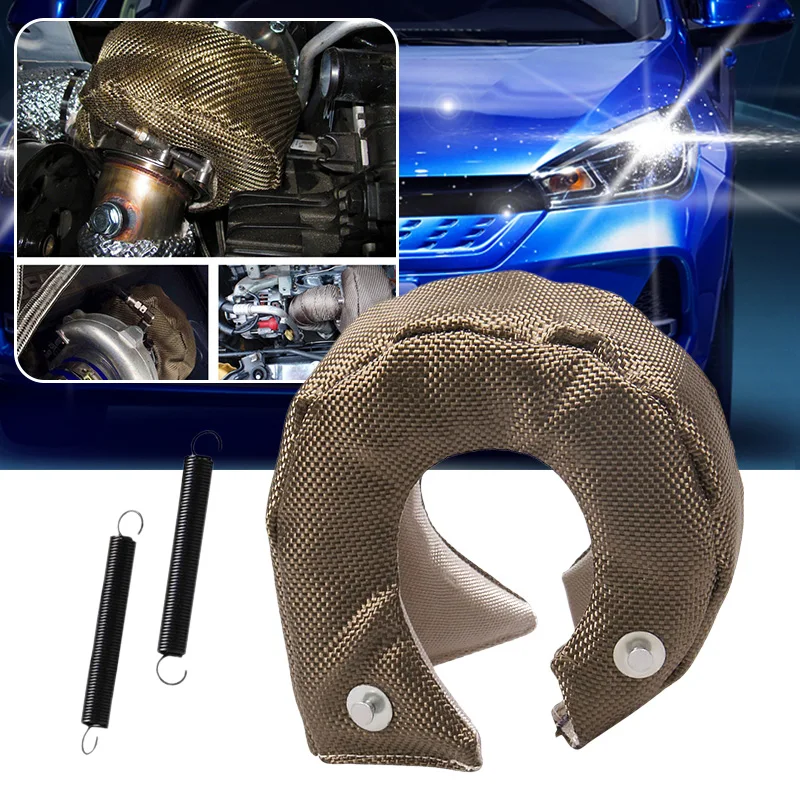 

Universal Car T3 Titanium Heat Shield Turbocharger Cover Turbo charger Cover Wrap Fit For T2 T25 T28 GT30 T35
