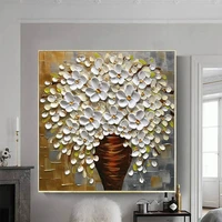3d palette knife oil painting handmade flower wall art painting abstract on canvas painting hand painted art home decor unframed