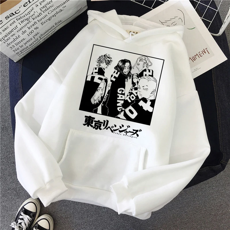 New Japanese anime tokyo revengers hoodie graphic sweatshirt tokyo vingers hooded man/woman kawaii harajuku streetwear unisex
