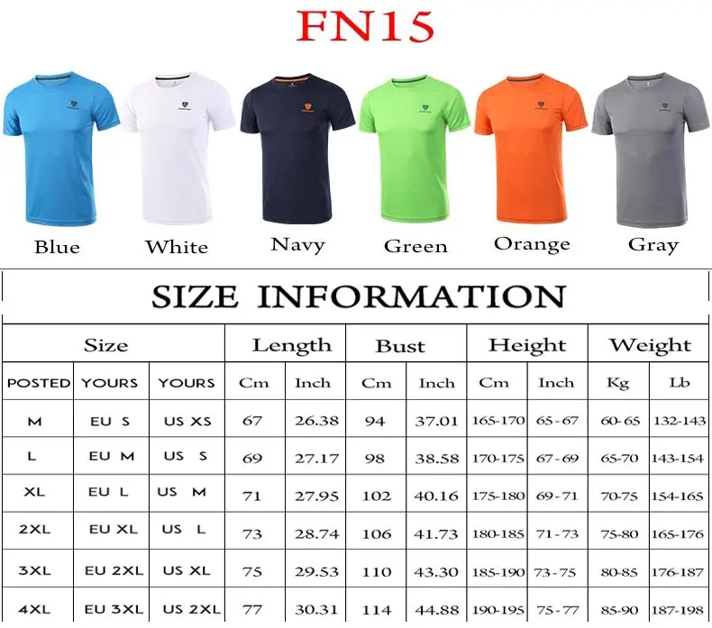 Мужская футболка FANNAI спортивные топы футболки быстросохнущая для фитнеса