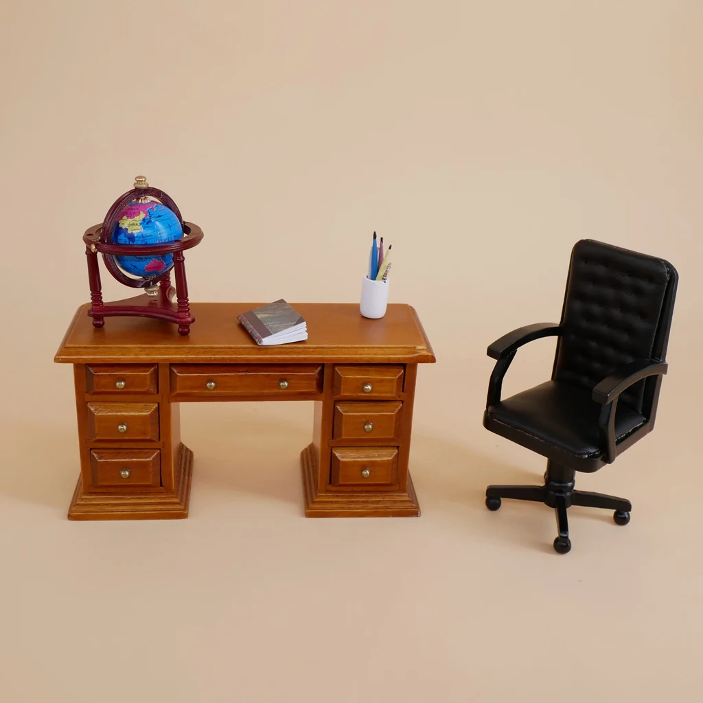 Кукольный домик миниатюрная мебель 1:12 весы Мини Синий вращающийся шар с