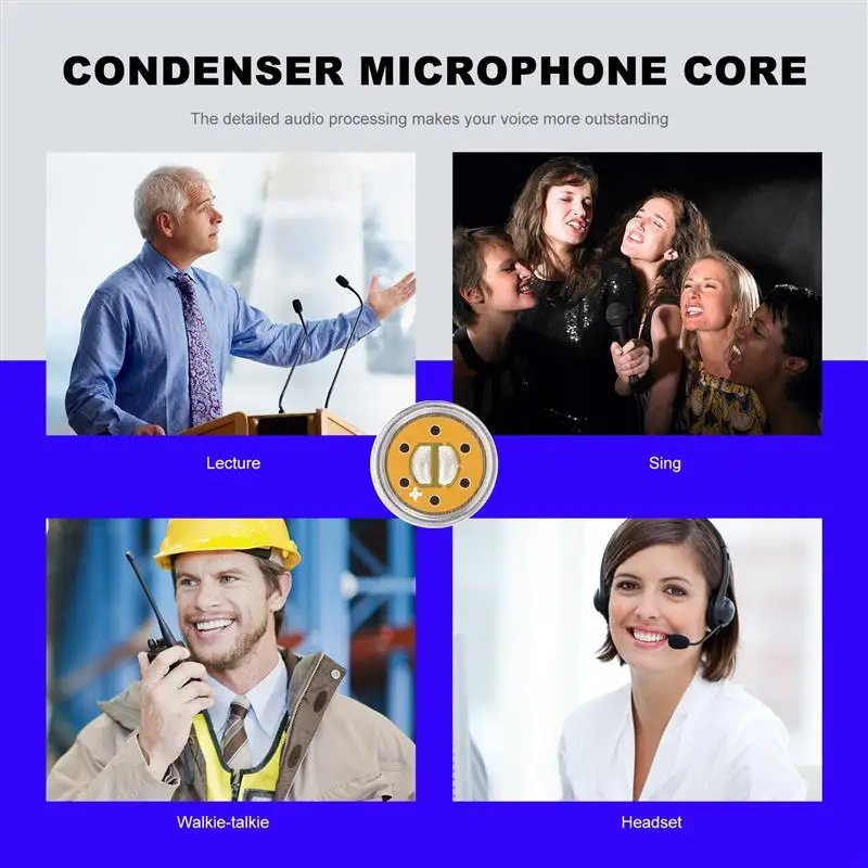 

1pc Durable Anti-interference Portable Mic Accessory Recording Mic Core Handheld Mic Core