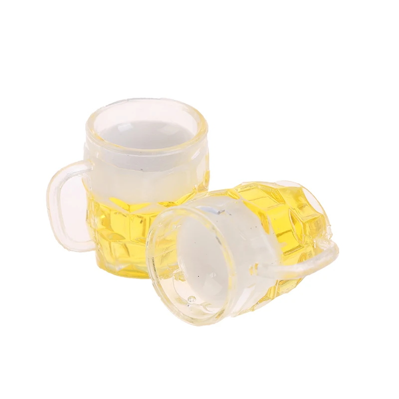 

2 шт., миниатюрные бокалы для кукольного домика, 1/12