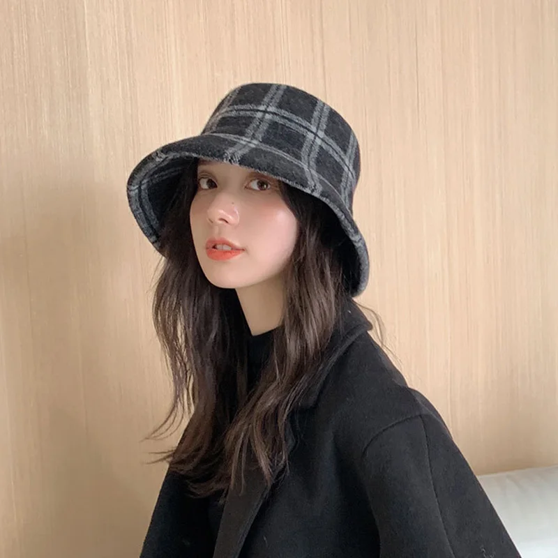 2021 New Cotton Bucket Hats Women Branded Sunscreen Panama Hat Men Pure Color Sunbonnet Fedoras Outdoor Fisherman Hat Beach Cap