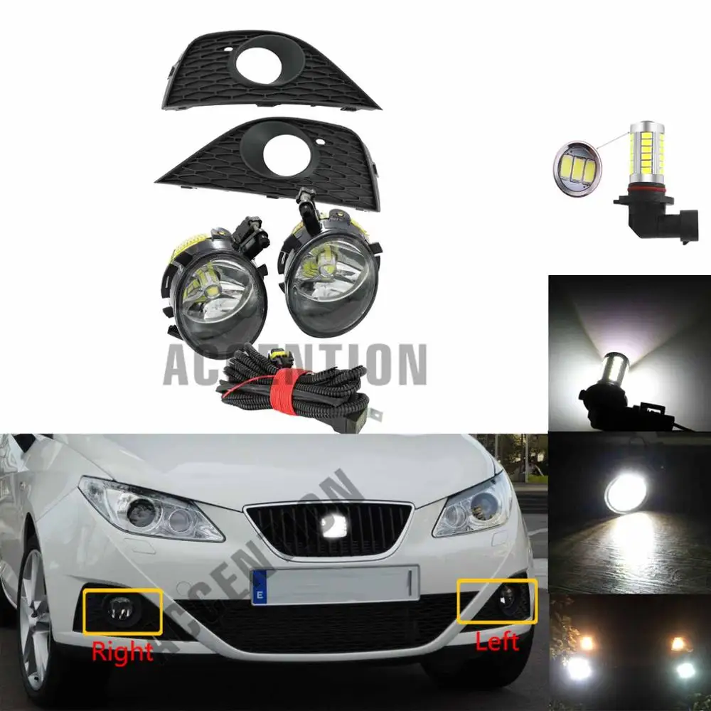 Светильник ры для Seat Ibiza 2009 2010 светодиодный Противотуманные фары + провод