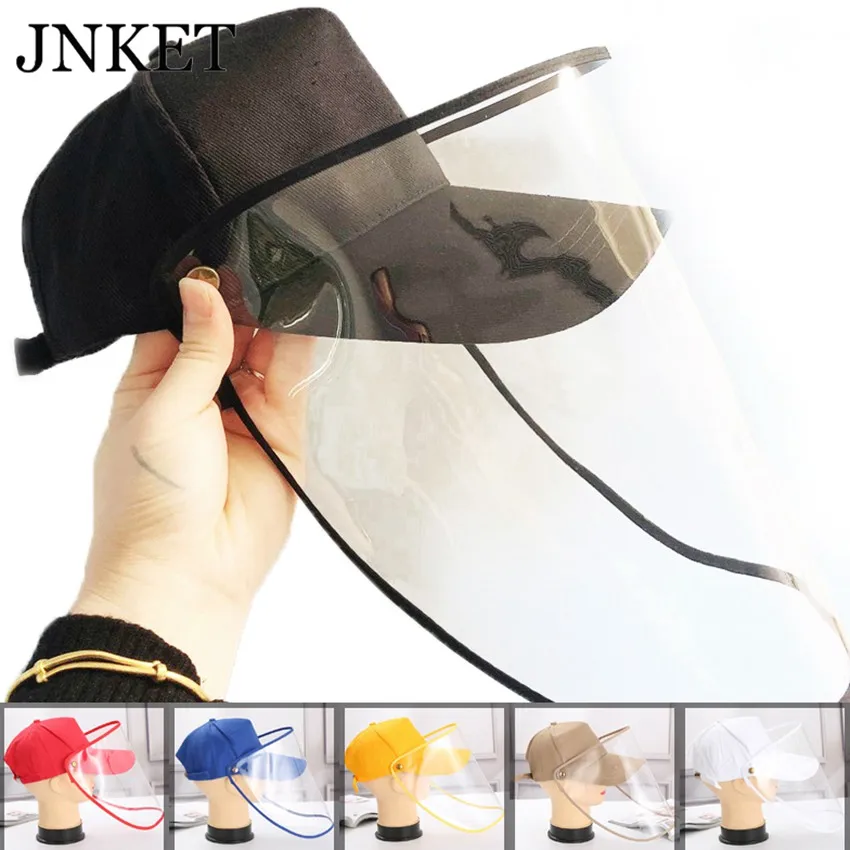 

JNKET новая многофункциональная Защитная шапка бейсболка съемная маска для лица шапка с защитой от слюны