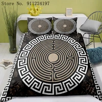 black and white duvet cover sets fashion geometric bedding set luxury quilt cover single double queen king size adult bedclothes