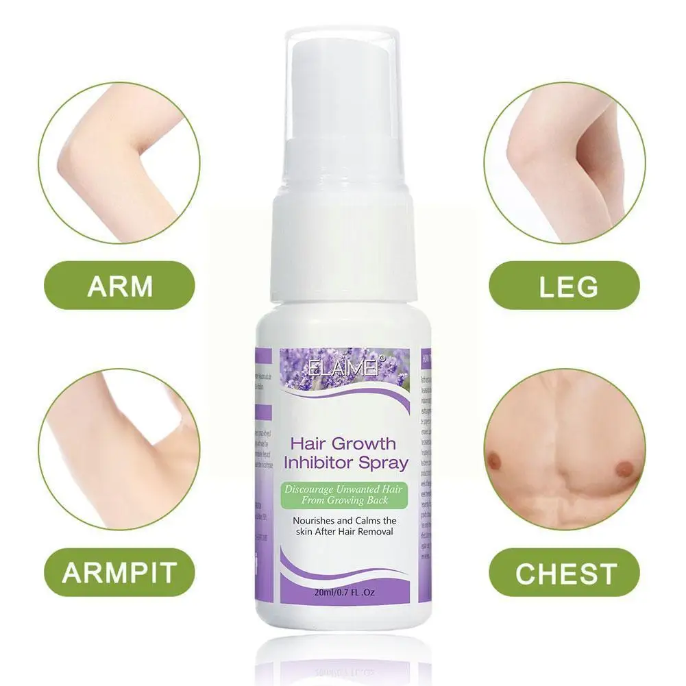 

20ml Hair Removal Spray Effective Hair Suppression Nourish Wax Hair Shrink For Depilation Inhibitor Gentle Pores N5V0