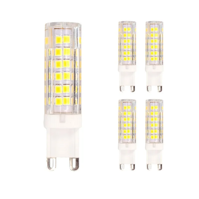

G9 LED Bombilla Corn Light 3W 5W 7W SMD2835 33/51/75leds 220V Lamps Warm/Cool White Real Watt bulbs for Chandelier