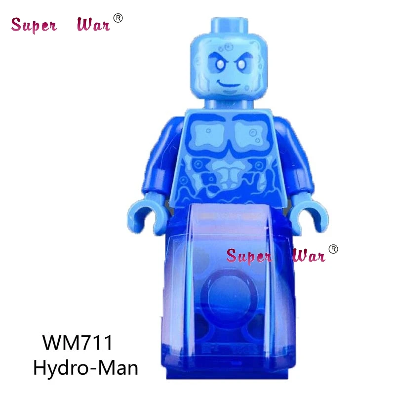 WM711 Одиночный фильм Marvel Человек-паук Venom вдали от дома Mysterio Марии Хил Ned Liz Hydro Man Spiderman Строительные кубики, детские игрушки - Цвет: WM711