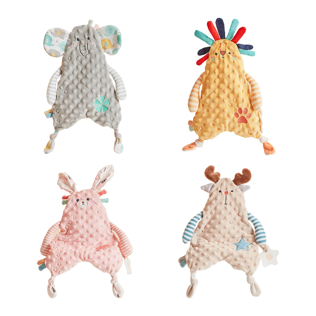Мягкое одеяло для новорожденных игрушка-марионетка с животными подарок малышей